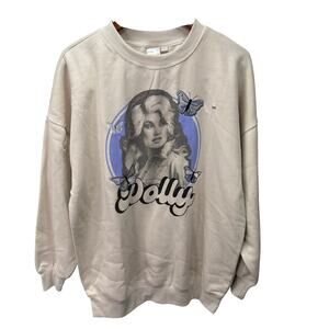 Dolly Parton Women’s Sweatshirt sz S/M Oversized Pullover  NEW #H402